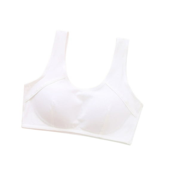 Binhe Teenage Girls Sports Underpants Racerback with No S-teel Ring Cotton and Spandex for 10 To 16 Years for All Seasons Hand and Machine Washable 