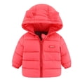 thumbnail image 1 of Binhe Toddler Kids Baby Boys Hooded Outdoor Jacket Thick Warm Windproof Coat Clothes with Jacket Kids Dark Color Padded Outwear to Zipper Closure, 1 of 1