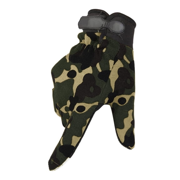 Binhe Unisex Outdoor Sports Riding Gloves Tight Non Slip Absorption Wear Mitten to Camouflage Pattern with Knitted Solid Color to Soft and Comfortable