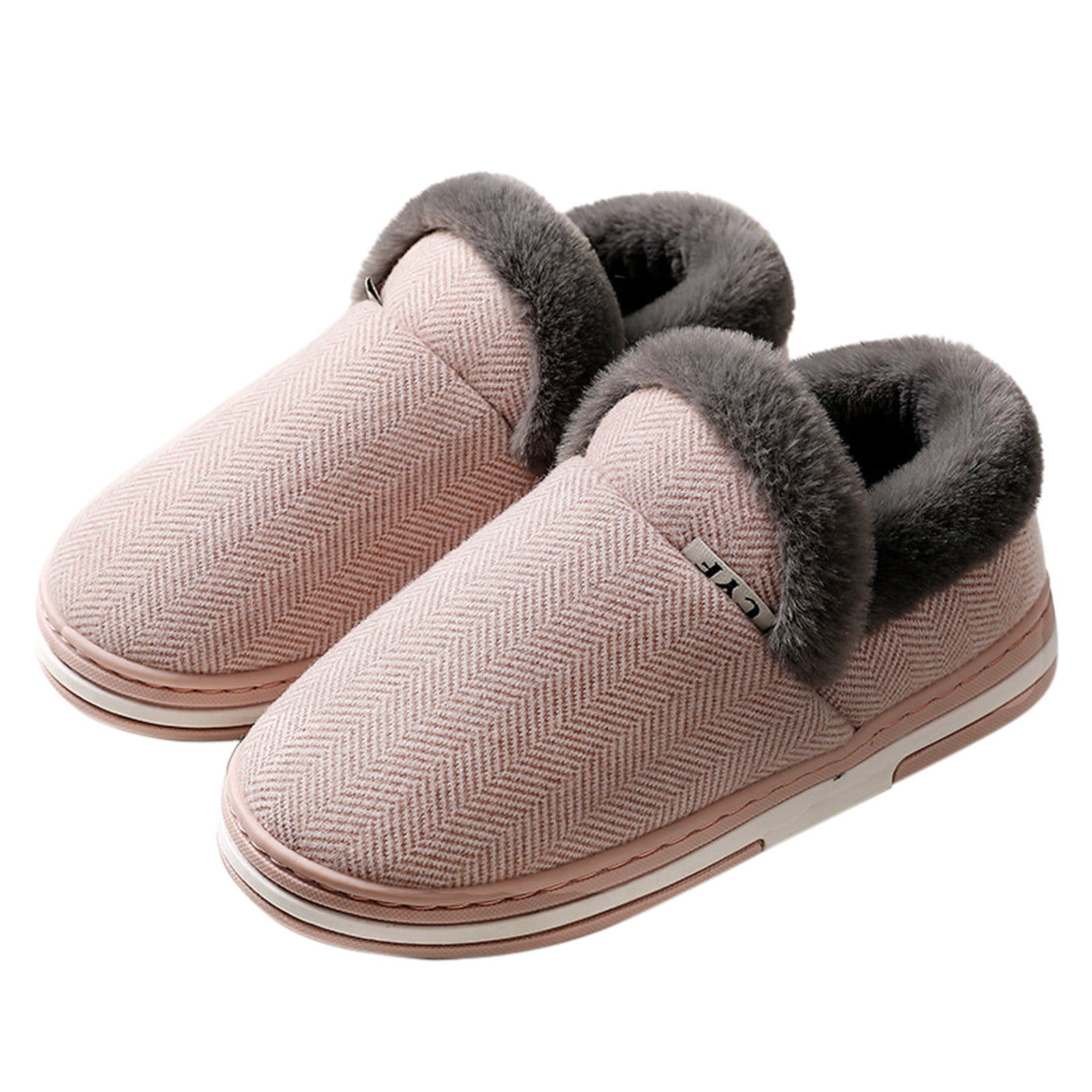 Binhe Warm Memory Foam Shoes Women s Autumn And Winter Home Thick Soled Non Slip Indoor Warm Plush Cotton Slippers Soft and Silent Home Slippers Non slip Lightweight Walmart