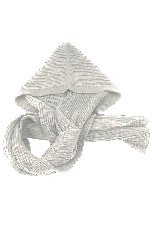 Winter Womens Thick Warm Knit Hooded Scarf Pullover Headscarf Hoodie Hat Women Woolen Hooded Hat Scarf Wrap Shawl Crochet Knit Neckwarmer