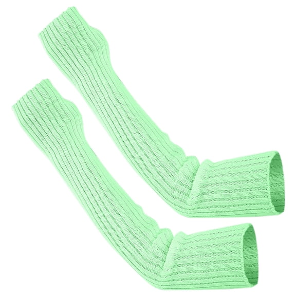 Binhe Women Winter Wrist Arm Warmer Solid Knitted Long Fingerless Gloves Mitten with Outdoor Sun Protection to Breathability for Comfort and Elasticity