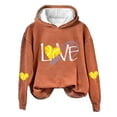 Binhe Women's Love Tennis Casual Hoodie Long Sleeve Sweatshirt Soft