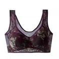Binhe Your with This Women’s Large Size Lace Mesh Printed Bra and