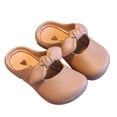 thumbnail image 1 of Binhe toddler Girls Indoor Anti Slip Soft Bottom Bowknot Baotou Princess Sandal Slippers with Slides Sandals Lightweight Open toe Teen Garden Clogs Kids Outdoor Beach Pool Show, 1 of 8