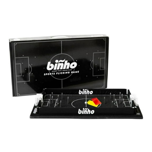 Binho Board Classic Board Game - 2-Player Fast-Paced Finger Flick Pinball Family Board Games - Portable Tabletop Sports Game Set for Any Occasion