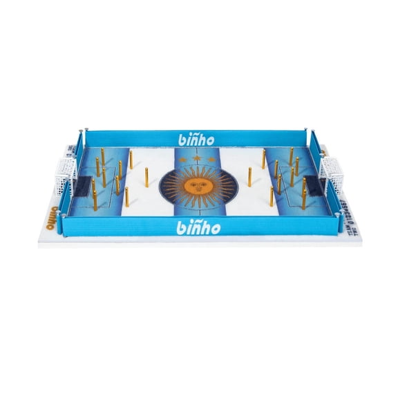 Binho Board Argentina Edition Finger Flick 2-Player Tabletop Sports Game Set