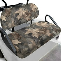 Binienty 2 Piece Golf Seat Covers for Cart Branch Camo Hunting Golf Cartseatcover Breathable Soft Universal Seat Covers Towel Blanket for Most 2 Passenger Club Car