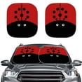 thumbnail image 1 of Binienty 2 Piece Sun Shade for Car Windshield Ladybug Windshield Sun Visor Foldable Automotive Sunshield Heat Reflector UV Rays Blocker Universal for Auto Truck Van SUV, 1 of 8