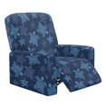 thumbnail image 1 of Binienty 4 Pack Turtle Recliner Chair Slipcover, Side Pocket Recliner Chair Covers with Storage Pockets High Elastic Reclining Sofa Cover for Home Living Room, 1 of 8