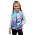 thumbnail image 1 of Binienty Axolotl Print Outwear Vest 2T Girls Casual Soft Fuzzy Fleece Vests Toddler Warm Trendy Jacket Comfy Thick Kids Fall Winter Outfits​, 1 of 7