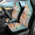 thumbnail image 1 of Binienty Beach Starfish Car Seat Cover Set Washable Breathable Automotive Vehicle Seat Cover 2pcs, Universal Auto Front Seats Protector Fits for Car,SUV Sedan,Truck Easy to Install, 1 of 8