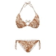 Binienty Bikini Set, Floral Leaf Sexy Swimwear, Elastic Stretchy Two ...