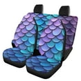 thumbnail image 1 of Binienty Blue Fish Scale Car Seat Covers Full Set, Automotive Seat Covers Accessories, Breathable Front Car Seat Cover Pack of 4 Car Seat Protector Cushion Pad Mat Easy to Install, 1 of 6
