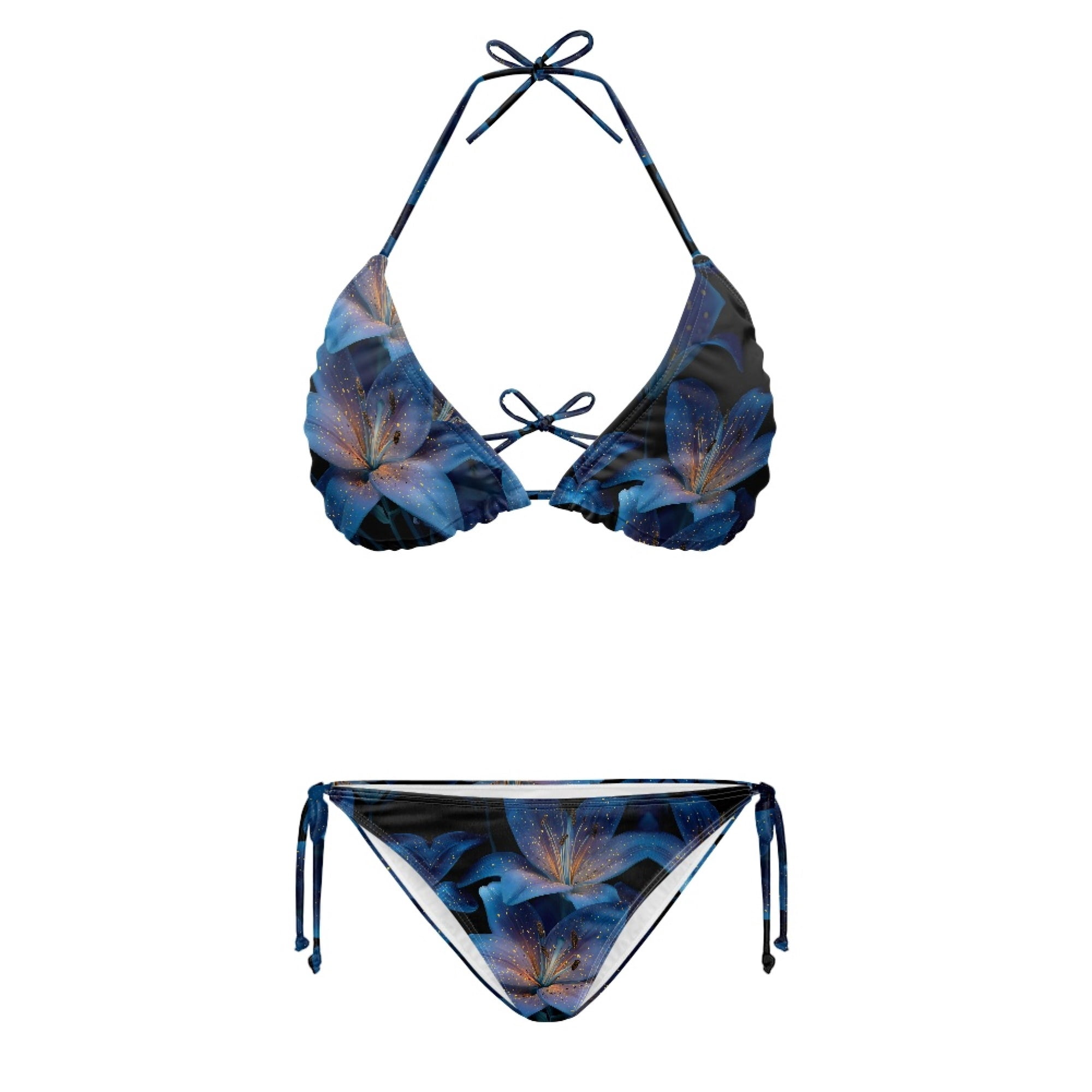 Binienty Vintage Distressed American Flag Swimwear For Women