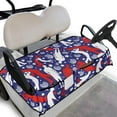 thumbnail image 1 of Binienty Blue and Red Golf Cart Seat Towel Covers Non-slip Breathable Ezgo Golf Cart Seat Covers Towel/Blanket for Club Car DS Precedent. Easy to Install, 1 of 7