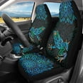 thumbnail image 1 of Binienty Boho Floral Frog Car Seat Covers Front Seats Only 2 Piece Automotive Vehicle Seat Cover Washable Breathable Universal Auto Accessory for SUV Sedan Truck, 1 of 7