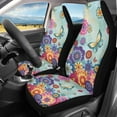 thumbnail image 1 of Binienty Boho Mandala Floral Car Seat Covers Front Seats Stretchy Breathable Protective Seat Covers For Car Seats Boho Automotive Accessories for Women Girly, 1 of 7