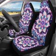 thumbnail image 1 of Binienty Boho Mandala Flower Auto Seat Cover Set of 2 Breathable Soft Car Seat Covers Protectors Auto Accessories Carseat for Front Seats Cushion Pad Mat Fit for Most Truck, Van, and SUV, 1 of 8
