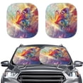 thumbnail image 1 of Binienty Butterfly Sunshade Visor 2 PCS Car Windshield Sun Shade Easy Installation Foldable Automotive Interior Accessories for Sun Protection Sun Shade for UV Protection, 1 of 6