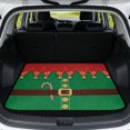 thumbnail image 1 of Binienty Christmas Elf Style Universal Car Trunk Mat, 29" x 39" Anti-Slip Backing Scratch Resistant Rear Cargo Liner, Durable Car Interior Accessory Fits for Most Sedan SUV Models, 1 of 7