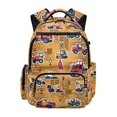 thumbnail image 1 of Binienty Construction Truck School Backpack for Teen Girls Age 10-12 17 Inch Heavy Duty Bookbag with Side Pockets Rucksack Students Back to School Gifts, 1 of 8
