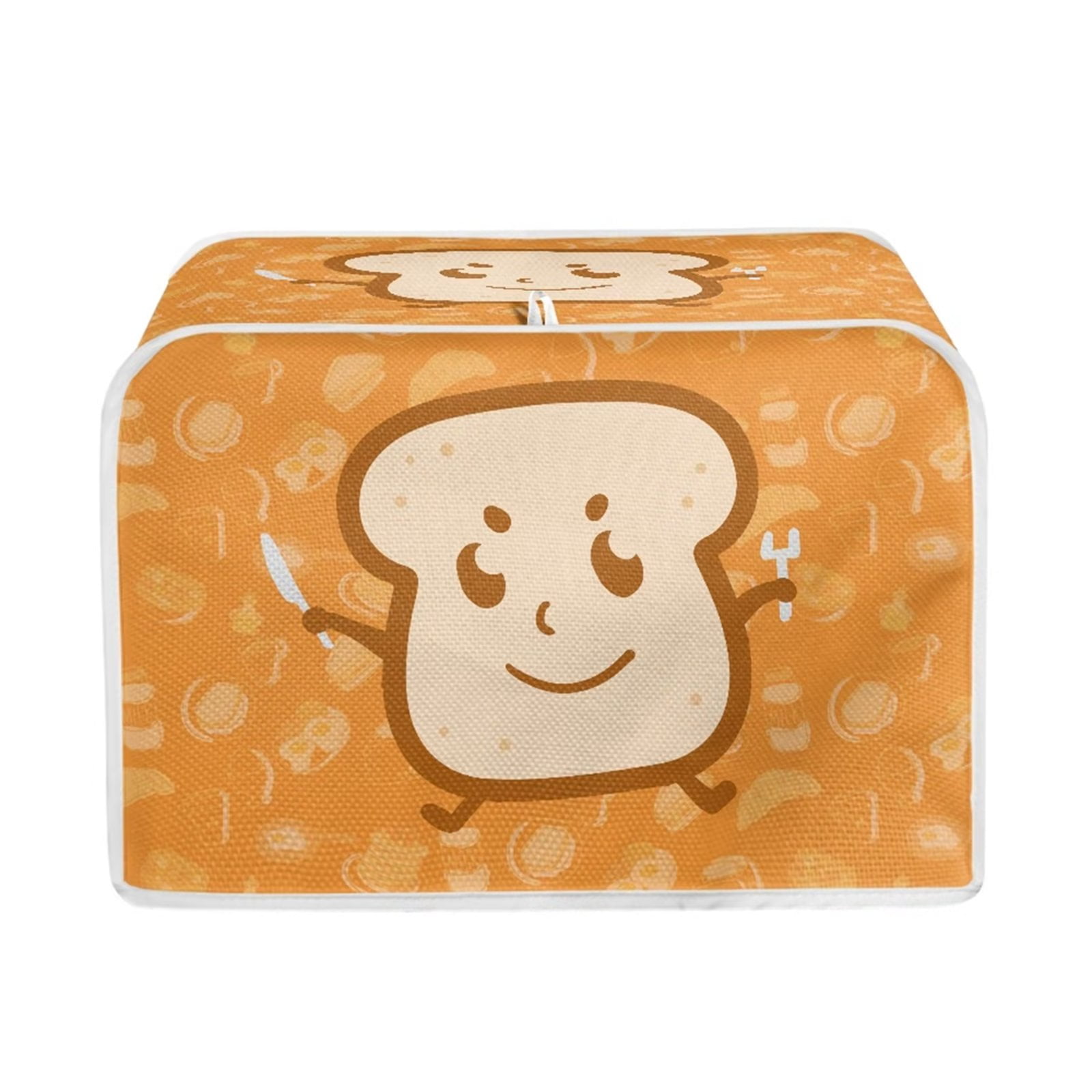 Binienty Cute Bread Pattern Toaster Oven Cover Fingerprint Protection