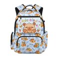 thumbnail image 1 of Binienty Cute Capybara Girls Bookbag Primary School 17 Inch Waterproof Backpack with Laptop Compartment Kids Back Pack Kids School Supplies, 1 of 8