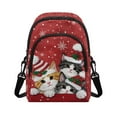 thumbnail image 1 of Binienty Cute Christmas Cat Womens Crossbody Messenger Bag Small Sling Purse RFID Anti Theft Zipper Adjustable Strap Lightweight Trendy Shoulder Bag Xmas Gifts for Her, 1 of 8