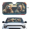 thumbnail image 1 of Binienty Cute Sloth Auto Sun Shades Front Windshield Uv Protection Adjustable Sun Blocker for Car Windshield Universal Automotive Interior Accessories for Men Women, 1 of 8