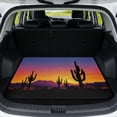 thumbnail image 1 of Binienty Desert Sunset Cactus Print Rear Trunk Liner, Anti-Slip Backing Universal Fit Trunk Mat, Scratch Resistant Durable Vehicle Interior Accessory for Sedan SUV 29" x 39, 1 of 7