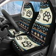 thumbnail image 1 of Binienty Dog Paw Automotive Seat Cover Set Cute Soft Plush Car Seat Covers Fluffy Front Seats Vehicle Cushion Fuzzy Winter Car Accessories Universal Fit, 1 of 8