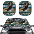 thumbnail image 1 of Binienty Eagle Car Visors Sun Shade for Front Windshield Aztec Automotive Interior Sun Protection Auto Sunshades Front Windshield Heat Reflector-Keep Your Vehicle Cool, 1 of 8