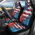 thumbnail image 1 of Binienty Flaming Flag Car Seat Covers, 2 Pcs Automotive Front Seat Cover Pad Universal Elastic Vehicle Seats Cushion Mat Car Interior Protection Accessories for Women Men, 1 of 7