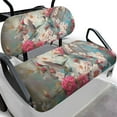 thumbnail image 1 of Binienty Floral Hummingbird Golf Cart Seat Dust Cover for Bench and Backrest 2 Piece Universal Golf Car Seat Cushion Cover, Suitable for All Weather, 1 of 8