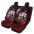 thumbnail image 1 of Binienty Floral Skull Car Seat Covers 4-Piece Set Universal Automotive Bucket Seat Covers for Truck SUV Sedan Stretchable Comfortable Bench Protectors Washable Fabric, 1 of 7