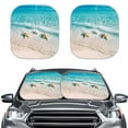 thumbnail image 1 of Binienty Foldable Windshield Sun Shade Beach Starfish Ocean Car Front Windshield Sun Visor UV-Blocking Heatshield Sunshade Adjustable Heat Reflector-Keep Your Vehicle Cool, 1 of 8