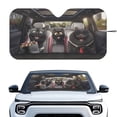thumbnail image 1 of Binienty Funny Black Cat Sun Shade for Car Windshield Cute Auto Window Sun Blocker Reflective UV Sunvisor Heat Reflector-Keep Your Vehicle Cool, 1 of 8