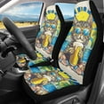 thumbnail image 1 of Binienty Funny Cat Car Seat Covers Front Seats Only Auto Front Seat Covers Stretchy Fabric Automobile Seats Protector Removable Auto Interior Set for SUV Truck Sedan, 1 of 8
