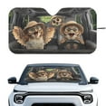 thumbnail image 1 of Binienty Funny Owl Foldable Sun Shade For Car Windshield SUV Truck Windshield Sun Shade UV-Blocking Heatshield Auto Interior Heat Protection Universal Vehicle Accessories, 1 of 8