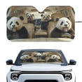thumbnail image 1 of Binienty Funny Panda Car Sun Shade for Front Windshield 1 Piece Car Shield Sun Protector Easy Installation Sun Reflector for Most Cars Sedans SUVs Trucks, 1 of 8