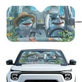 thumbnail image 1 of Binienty Funny Shark Sun Shade for Car Windshield Cute Animal Windshield Sun Shade VU Protection Sunblocker Reflect Heat and UV Rays That Keeps Vehicle Cool, 1 of 8