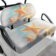thumbnail image 1 of Binienty Gold Starfish Golf Cart Seat Covers Set of 2 Breathable Soft Golfcart Seat Protector for Bench and Backrest Universal Golf Cart Accessories, 1 of 8