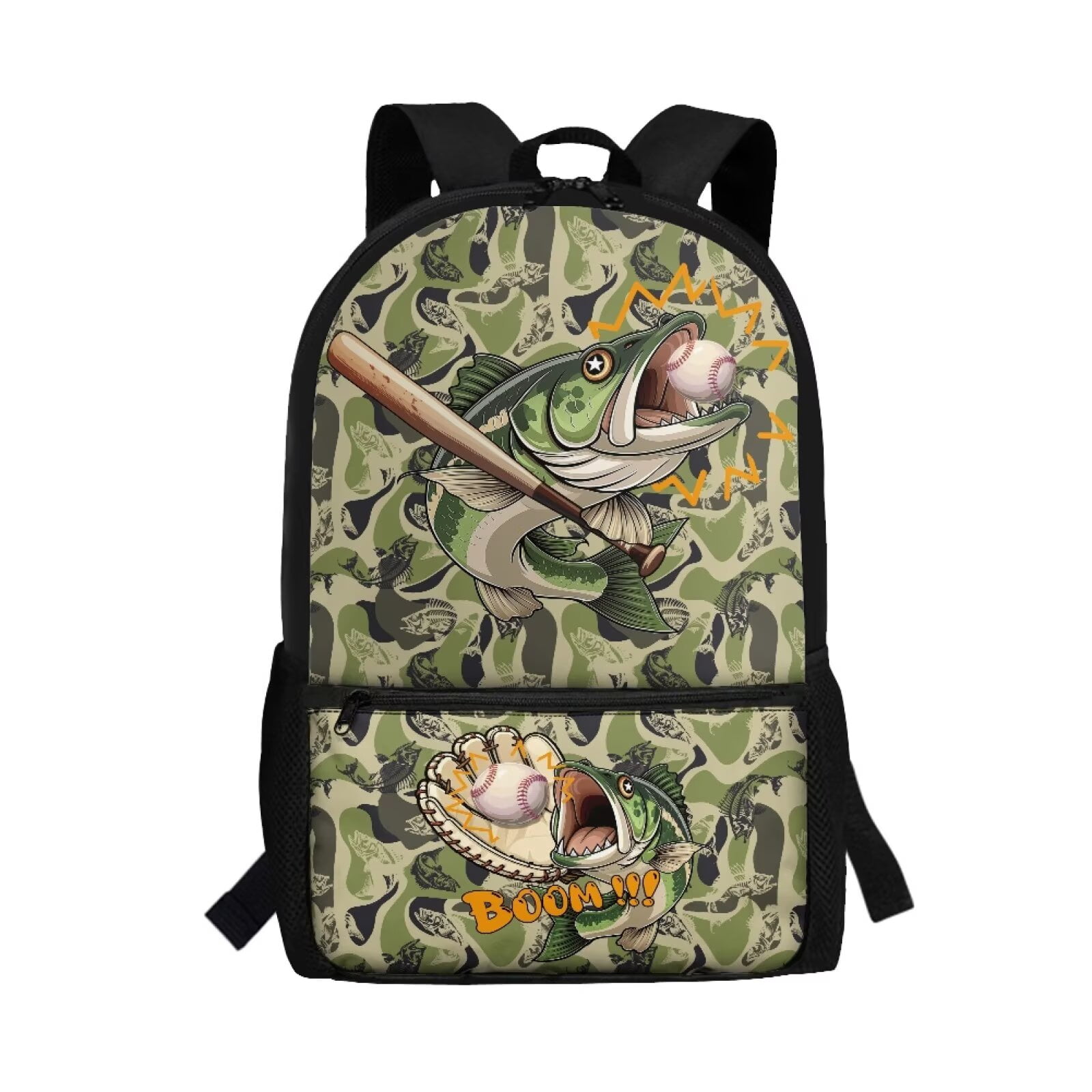 bass laptop backpack Pfrewn Largemouth Fishing for Boys Men Travel Backpack Daypack Bag 17 Inch the Gewa Prestige Rolly gig bag is a smart and cost Bass Pro Shops Collapsible 18L