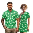 thumbnail image 1 of Binienty Green Daisy Golf Matching Golf Outfit for Couple Relaxed Athletic His and Hers Matching Golf Outfit for Couple Fashionable Quarter Zip Pullover Athletic Workout Dress, 1 of 7