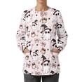 thumbnail image 1 of Binienty Halloween Scrub Jacket for Women Long Sleeve Pink Medical Uniforms Lightweight Breathable Medical Scrubs Moisture-Wicking for Hospital Fitted Registered Nurse Medical Assistant Essentials, 1 of 7