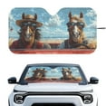 thumbnail image 1 of Binienty Horse Funny Windshield Sun Shade Foldable Car Interior Accessories Sun Protection Auto Window Sunshade Reflect UV Sun and Heat and Protect Your Car, 1 of 6