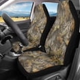 thumbnail image 1 of Binienty Hunting Camo Auto Seat Covers Front Seats Elastic Polyester Vehicle Bucket Seat Covers Breathable Anti-Slip Washable Anti-Scratch Easy Install Fit for Cars SUV Truck, 1 of 8