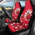 thumbnail image 1 of Binienty Ladybug Car Seat Covers 2 PC Stretchy Bucket Seat Cover Universal Automotive Accessories Front Seats Cover Protector Fit for Car Truck SUV Van, 1 of 8