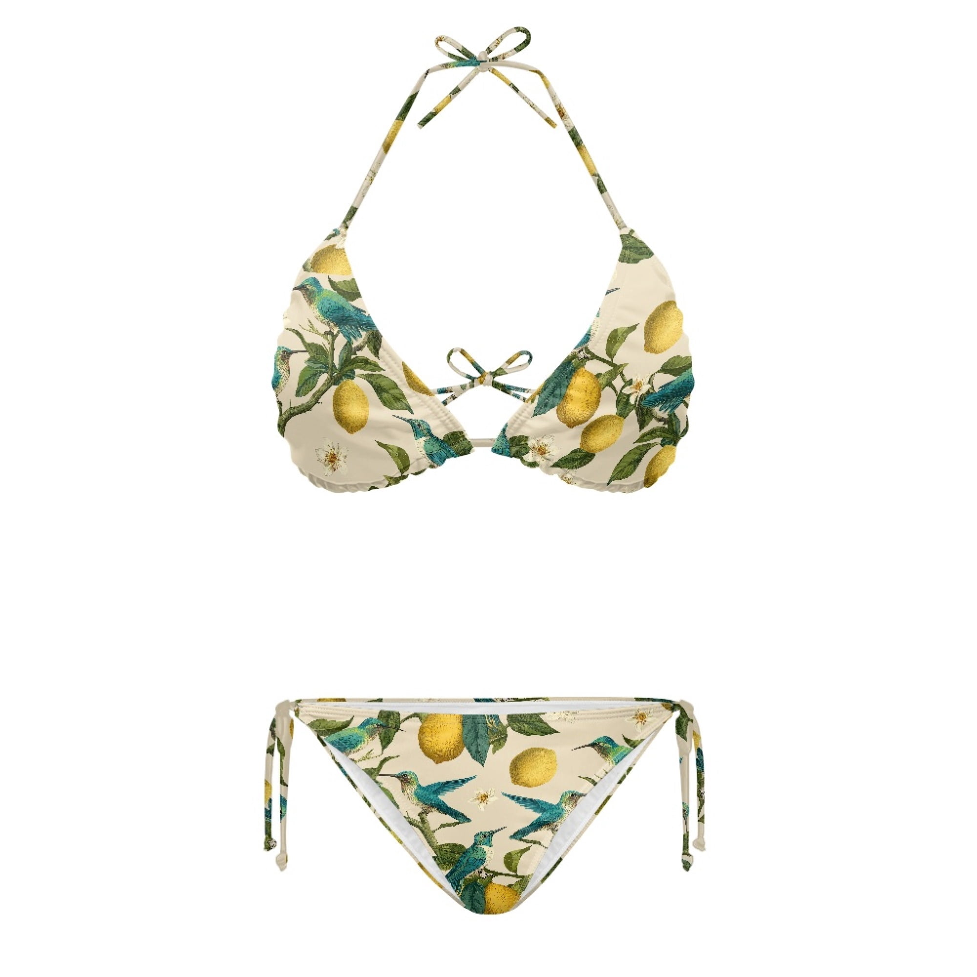 Binienty Lemon Pattern Swimwear, Quick Drying Two Piece Bathing Suit ...